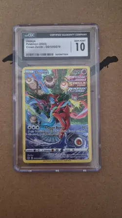 Pokemon Deoxys Crown Zenith GG12/GG70 CGC 10 Fusion Single Rapid Strike Gem Mint - Image 1