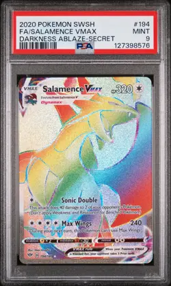 Salamence VMAX 194/189 - Darkness Ablaze - Graded PSA 9 MINT Pokemon Card - Image 3