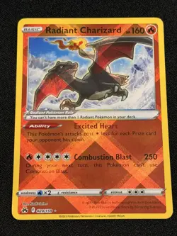 Radiant Charizard 020/159 Radiant Rare Crown Zenith Pokemon NM - Image 1