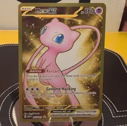 Pokemon Mew EX Full Art Ultra Rare Holo Scarlet & Violet 151 205/165 English - Image 1
