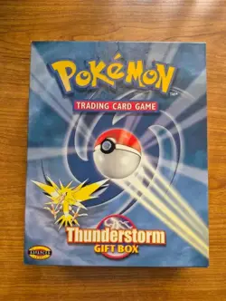 WOTC Pokemon TCG: Thunderstorm Gift Box Open Box Sealed Theme Deck * NO PACKS * 742818062237 - Image 1