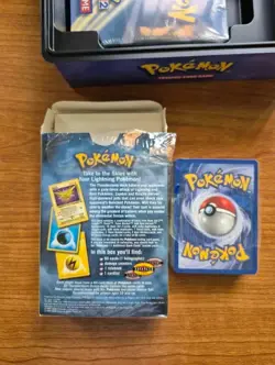 WOTC Pokemon TCG: Thunderstorm Gift Box Open Box Sealed Theme Deck * NO PACKS * 742818062237 - Image 4