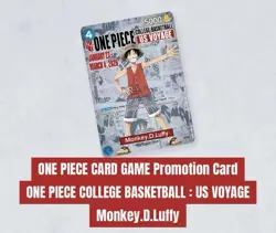 🔥🏀One Piece Monkey.D.Luffy US College Basketball Promo Card PRESALE🏀 - Image 1
