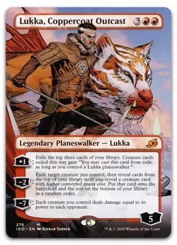Lukka, Coppercoat Outcast (Borderless) #276 (NM) Ikoria IKO Magic MTG - Image 1