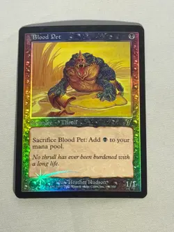 MTG FOIL Blood Pet 7th Edition Magic the Gathering - Image 1