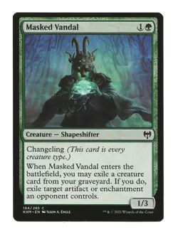 MTG Masked Vandal Kaldheim NM Magic The Gathering - Image 1
