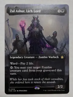 Zul Ashur, Lich Lord (Borderless) Foundations Regular - Image 1