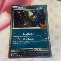Darkrai 136/197 Cosmos Holo Rare Trick Or Trade 2023 Halloween Stamp Pokemon - Image 2