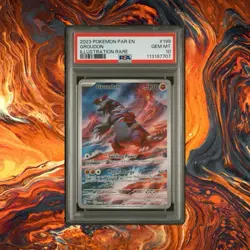Pokemon Groudon 2023 Par En-Paradox Rift #199 Illustration PSA 10 - Image 1