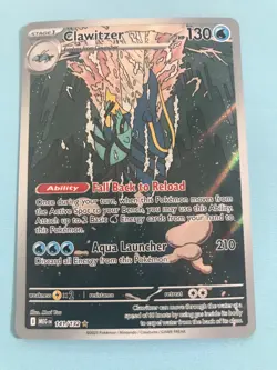 CLAWITZER 141/132 MEGA EVOLUTIONS POKEMON ir plus bonus rear holo - Image 1
