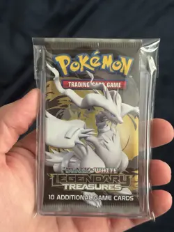 Sealed Pokemon TCG Black and White Legendary Treasures Booster Pack - Image 1