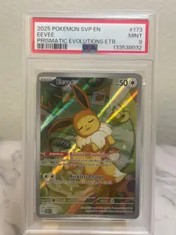 Graded PSA 9 Mint 2025 Eevee 173 Sv: Scarlet & Violet Promo Cards Holo - Image 1