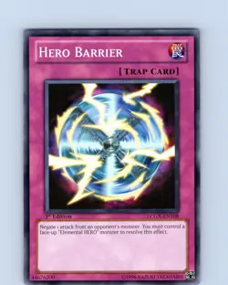 Yu-Gi-Oh TCG Hero Barrier LCGX-EN108 1st Edition Regular Common Card NM - Image 1