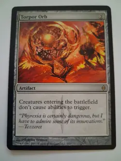 Torpor Orb EX Magic the Gathering MTG New Phyrexia - Image 1
