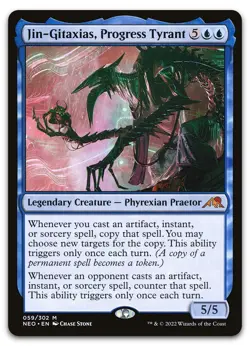Jin-Gitaxias, Progress Tyrant #59 (NM) Kamigawa Neon Dynasty NEO Magic MTG - Image 1