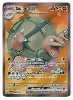 Golem EX 189/165 - Scarlet & Violet 151 - NM Ultra Rare Full Art - Pokemon TCG - Image 1