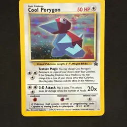 Cool Porygon 15/53 Wotc Black Star Promo Holo Pokemon - Image 1