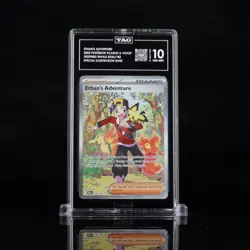 TAG 10 Pokemon Ethan's Adventure 236/182 Sv10: Destined Rivals Holo SIR GEM MINT - Image 1