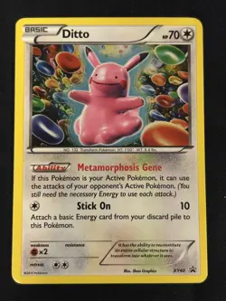 Pokemon TCG - 2015 XY Black Star Promo Ditto #XY40 Rare Holo LP- - Image 1