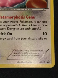 Pokemon TCG - 2015 XY Black Star Promo Ditto #XY40 Rare Holo LP- - Image 4