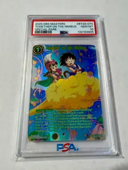 Together on the Nimbus BT28-074 SPR Dragon Ball Super Card PSA 10 POP 21 - Image 1