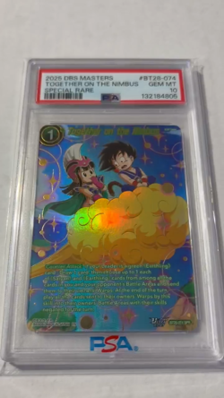 Together on the Nimbus BT28-074 SPR Dragon Ball Super Card PSA 10 POP 21 - Image 2