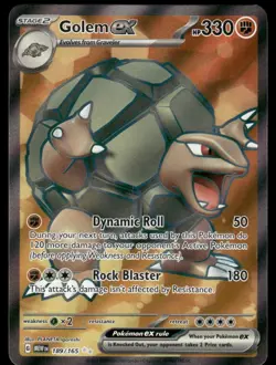 Pokemon Cards Golem ex 189/165 151 Ultra Rare NM *NM6 - Image 1