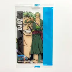 S5358 Zoro Japanese One Piece Morinaga Clear Card Sealed YF26 - Image 1