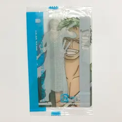 S5358 Zoro Japanese One Piece Morinaga Clear Card Sealed YF26 - Image 2