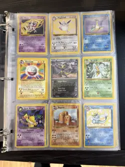 Vintage Pokemon Card Binder Collection Lot Of 72 Mewtwo Shadowless Delta HP/DMG - Image 2