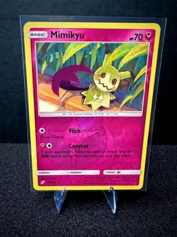 Mimikyu 112/181 Sun & Moon Team Up Reverse Holo Pokemon TCG Card LP - Image 1