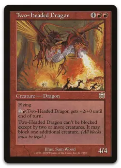 Two-Headed Dragon #221 (NM) Mercadian Masques MMQ Magic MTG - Image 1