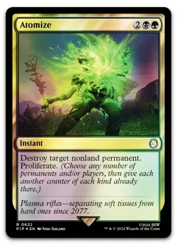Atomize (Surge Foil) #622 (NM) Fallout PIP Magic MTG - Image 1