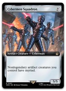 Cybermen Squadron (Extended Art) #457 (NM) Doctor Who WHO Magic MTG - Image 1