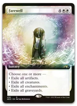 Farewell (Extended Art) #436 (Foil) (NM) Kamigawa Neon Dynasty NEO Magic MTG - Image 1