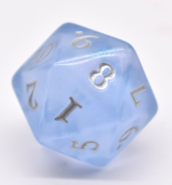 Dragons of Tarkir Spindown Die (Sparkle Blue/Silve) MtG Magic the Gathering Dice - Image 2