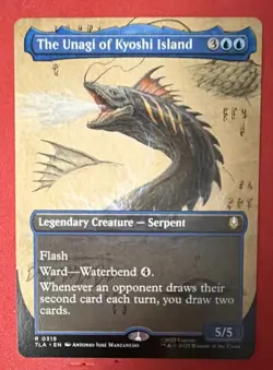 Magic: The Gathering The Unagi of Kyoshi Island Rare Legendary Serpent 5/5 Avat… - Image 1