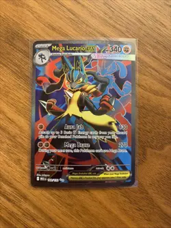 Pokemon TCG Holo Ultra Rare Full Art Mega Lucario EX 160/132 Near Mint or better - Image 1