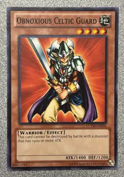 Obnoxious Celtic Guard LCYW-EN036 Yugi's World Common Unlimited NM - Image 1