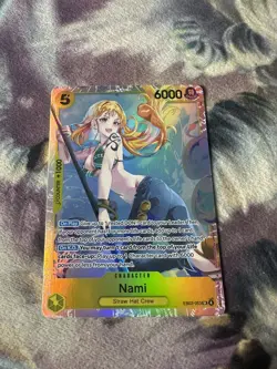 Bandai One Piece Nami Extra Booster Heroines SR Holo EB03-053 Character Card - Image 1