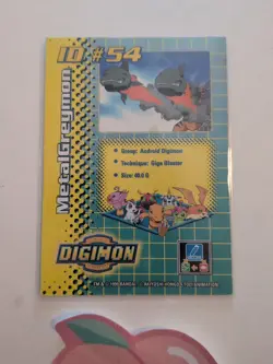 MetalGreymon ID #54 DP 480 Digimon Card Toy Exclusive Promo Bandai 1999 - Image 4