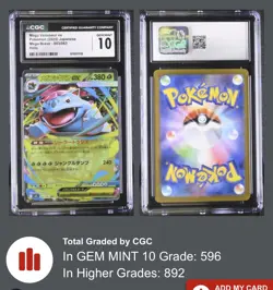 ✨✨ CGC 10 Mega Venusaur ex 003/063 Pokemon Card Mega Brave M1L - Image 3