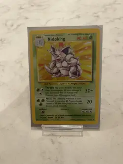 Nidoking 11/102 Base Set Holo Rare Vintage 1999 Pokemon Card - Image 1