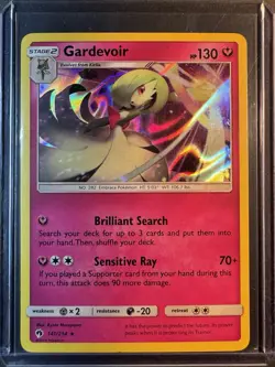Gardevoir - 141/214 - SM Lost Thunder - Holo Rare Pokemon Card - NM/LP+ - Image 1