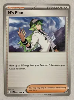 N's Plan 083/086 Sv: Black Bolt Pokemon Card - Image 1