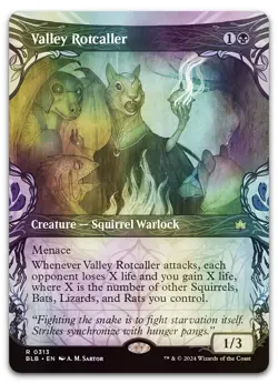 Valley Rotcaller (Showcase) #313 (Foil) (NM) Bloomburrow BLB Magic MTG - Image 1