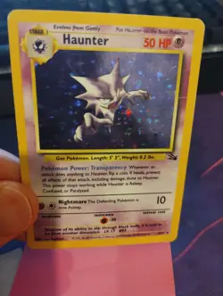 Haunter 6/62 Pokemon Vintage WOTC Fossil Holo Card - MP - Image 4