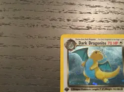 Pokemon Dark Dragonite 1st Edition Holo With Swirl 5/82 Team Rocket HP - Image 2