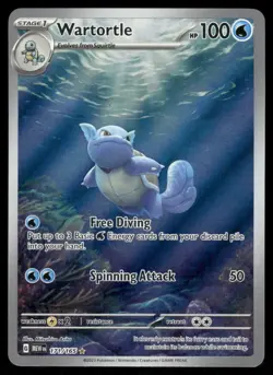 Pokemon Cards Wartortle 171/165 151 Illustration Rare NM - Image 1