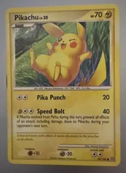 2008 Pokemon Stormfront Regular Pikachu 70/100 - Image 1